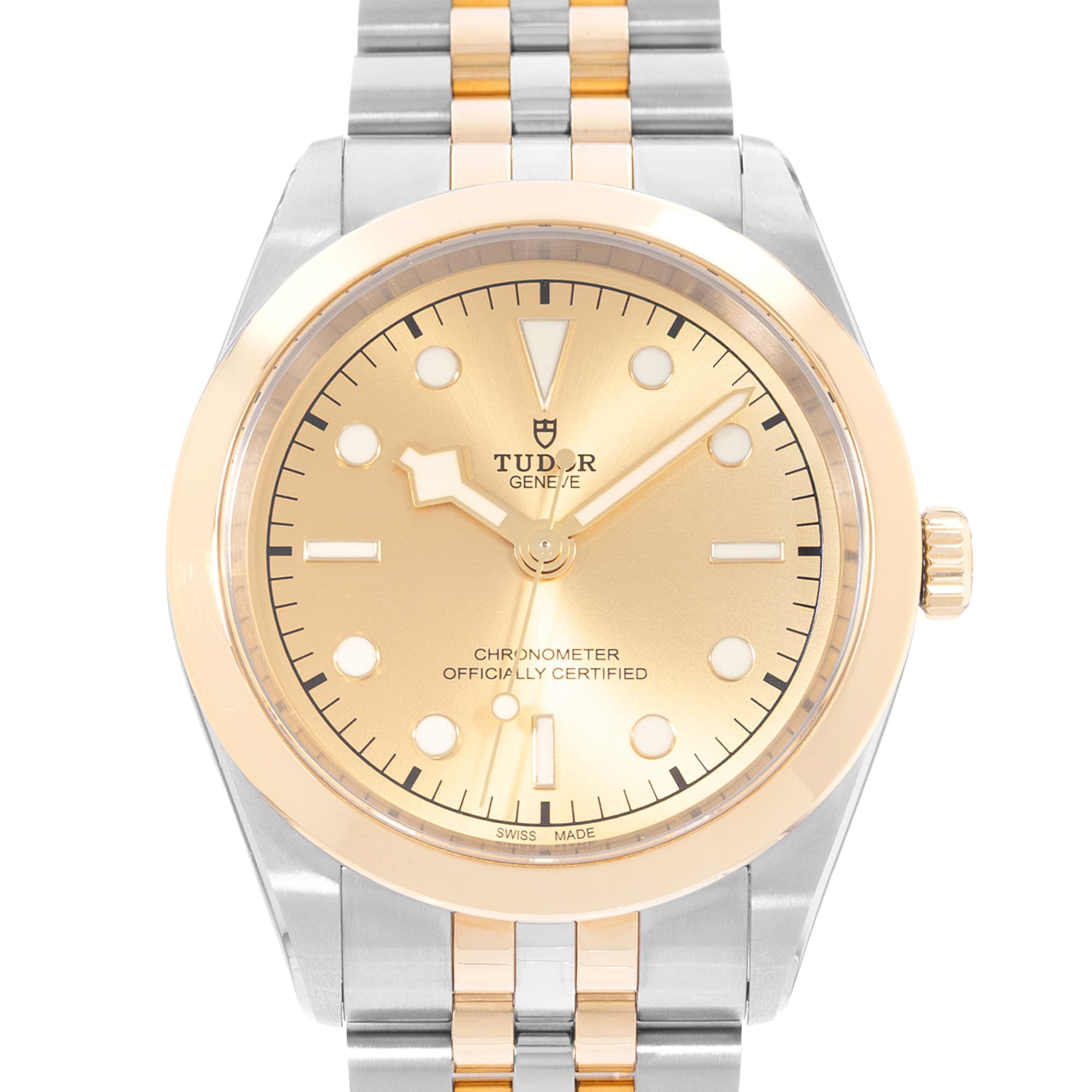 Tudor Black Bay 79683 41mm Champagne Dial Steel Yellow Gold Box Card