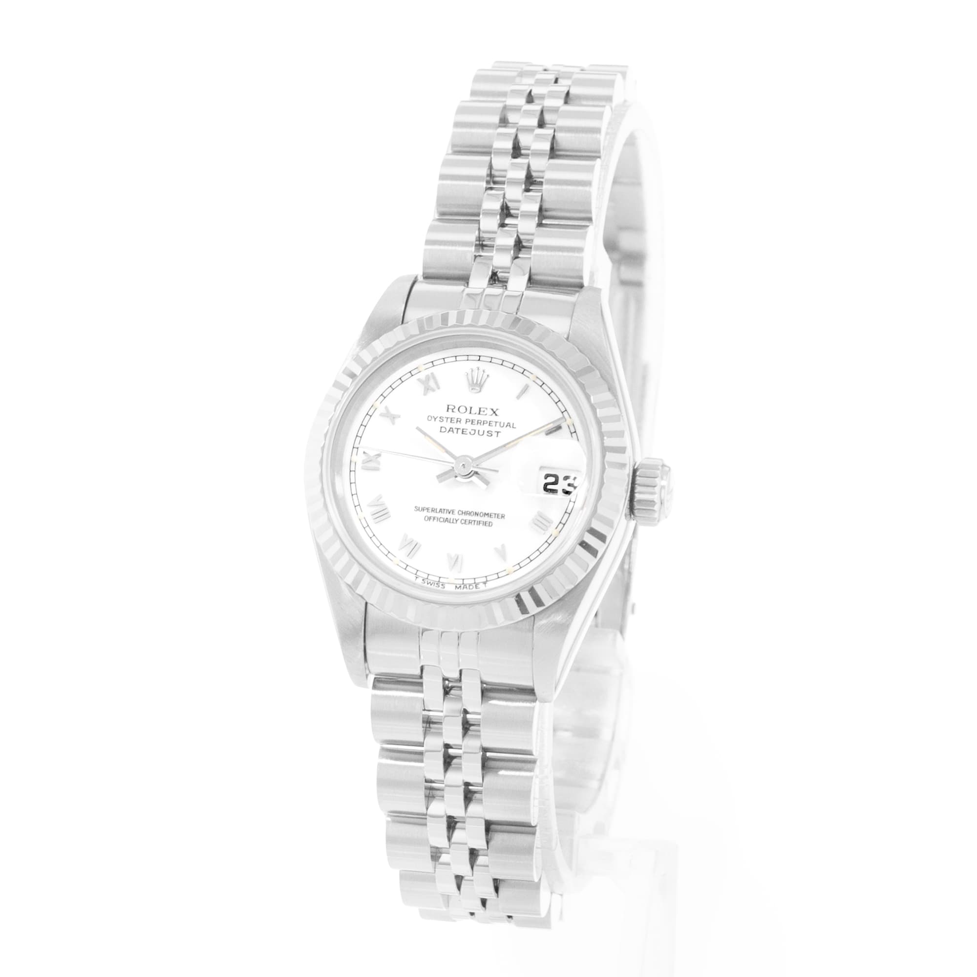 Rolex Datejust 26 69174 Vintage Steel Jubilee Automatic Ladies Watch Papers