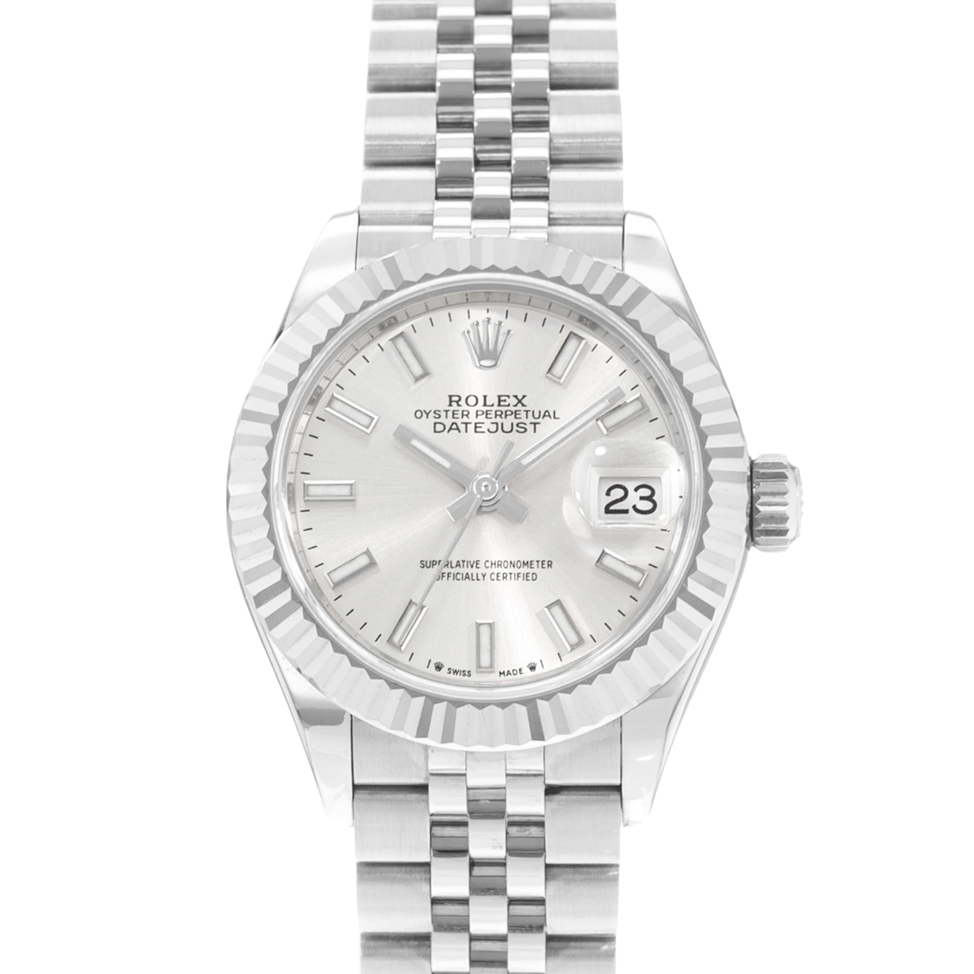 Rolex Datejust 28 279174 Silver Dial Steel Jubilee Automatic Ladies Watch Card