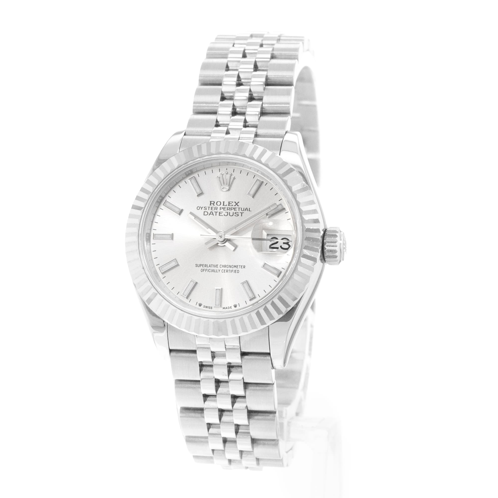 Rolex Datejust 28 279174 Silver Dial Steel Jubilee Automatic Ladies Watch Card