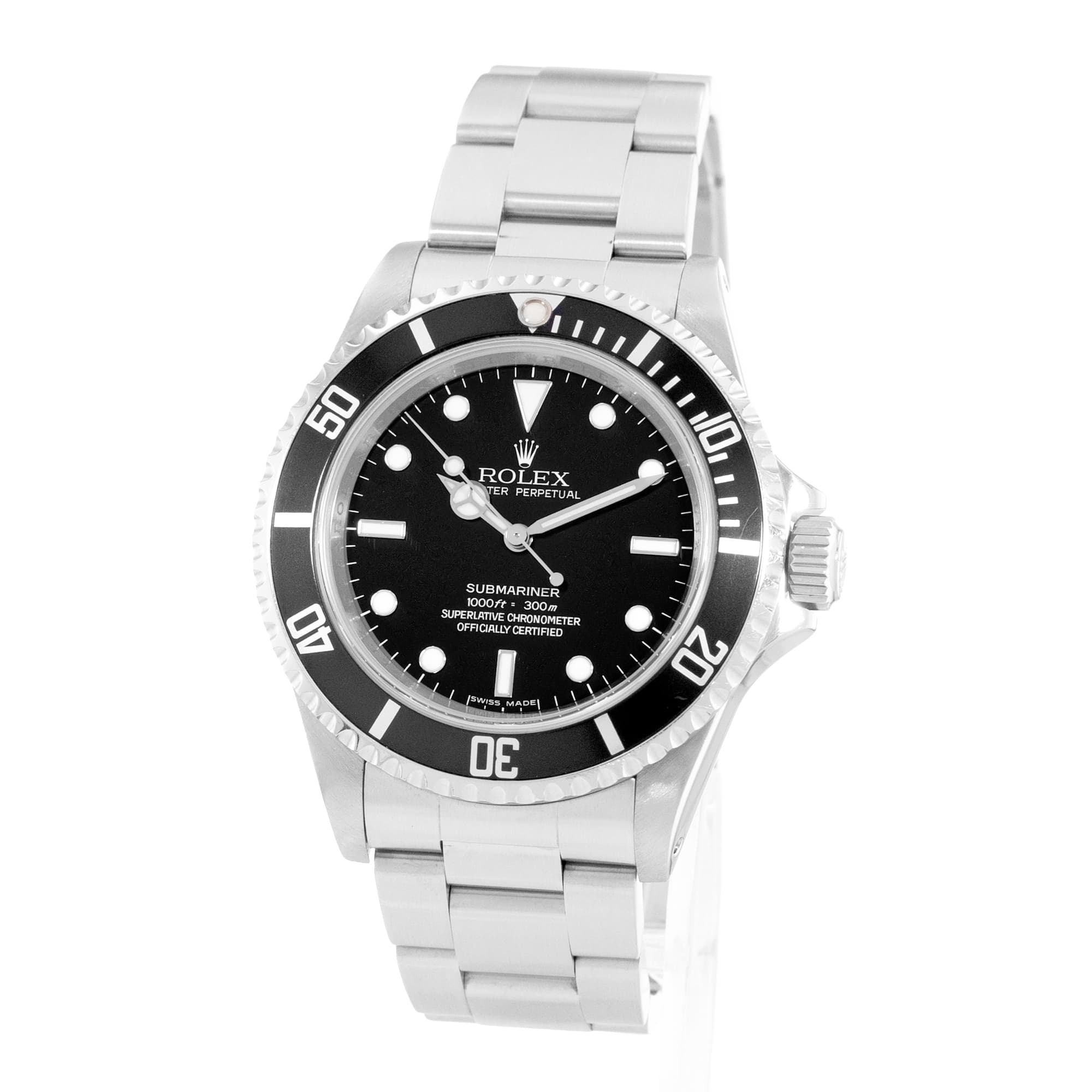 Rolex Submariner No Date 14060 40mm Black Dial Steel Oyster Mens Watch