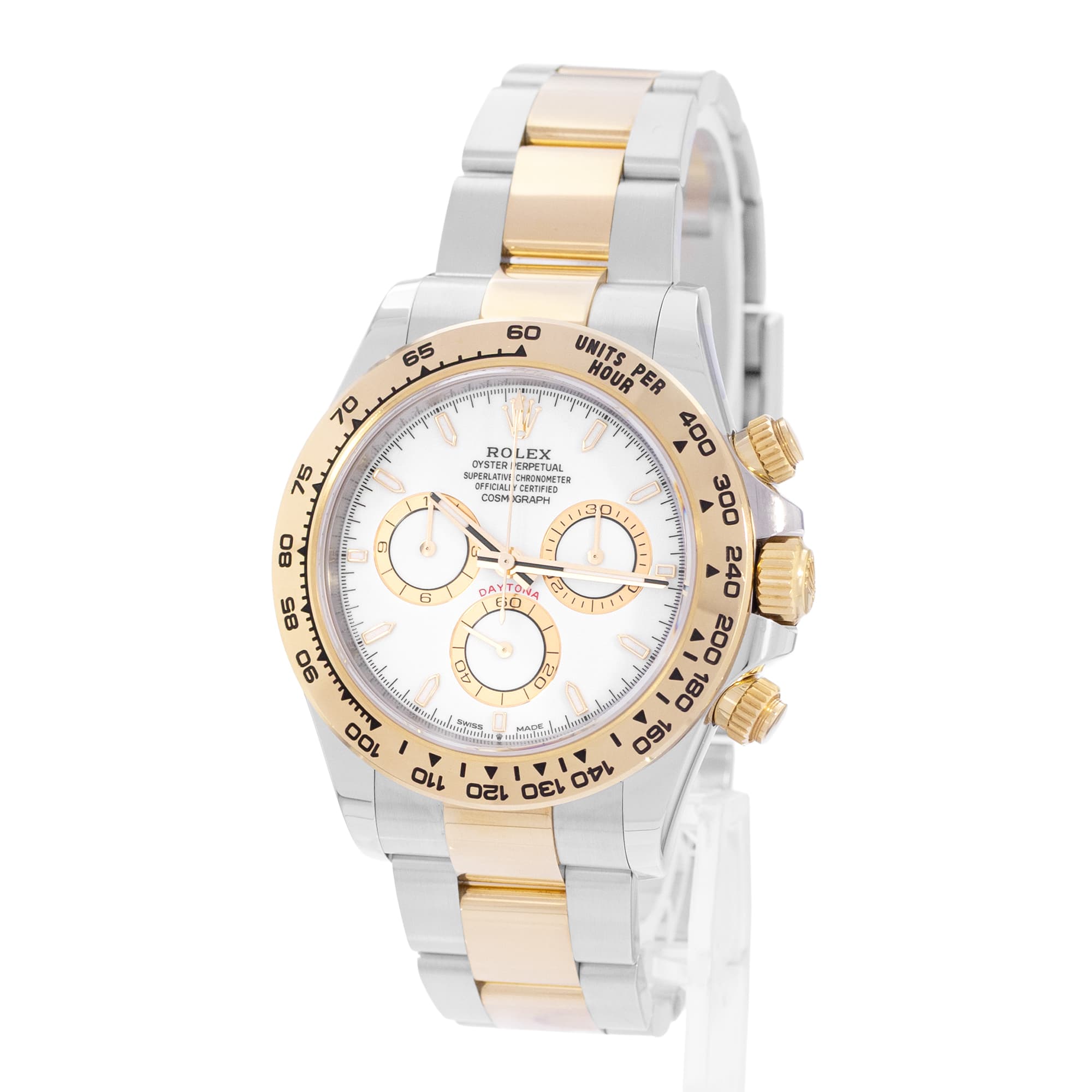 Rolex Daytona 126503 White Steel 18k Yellow Gold Chronograph Mens Watch 2025