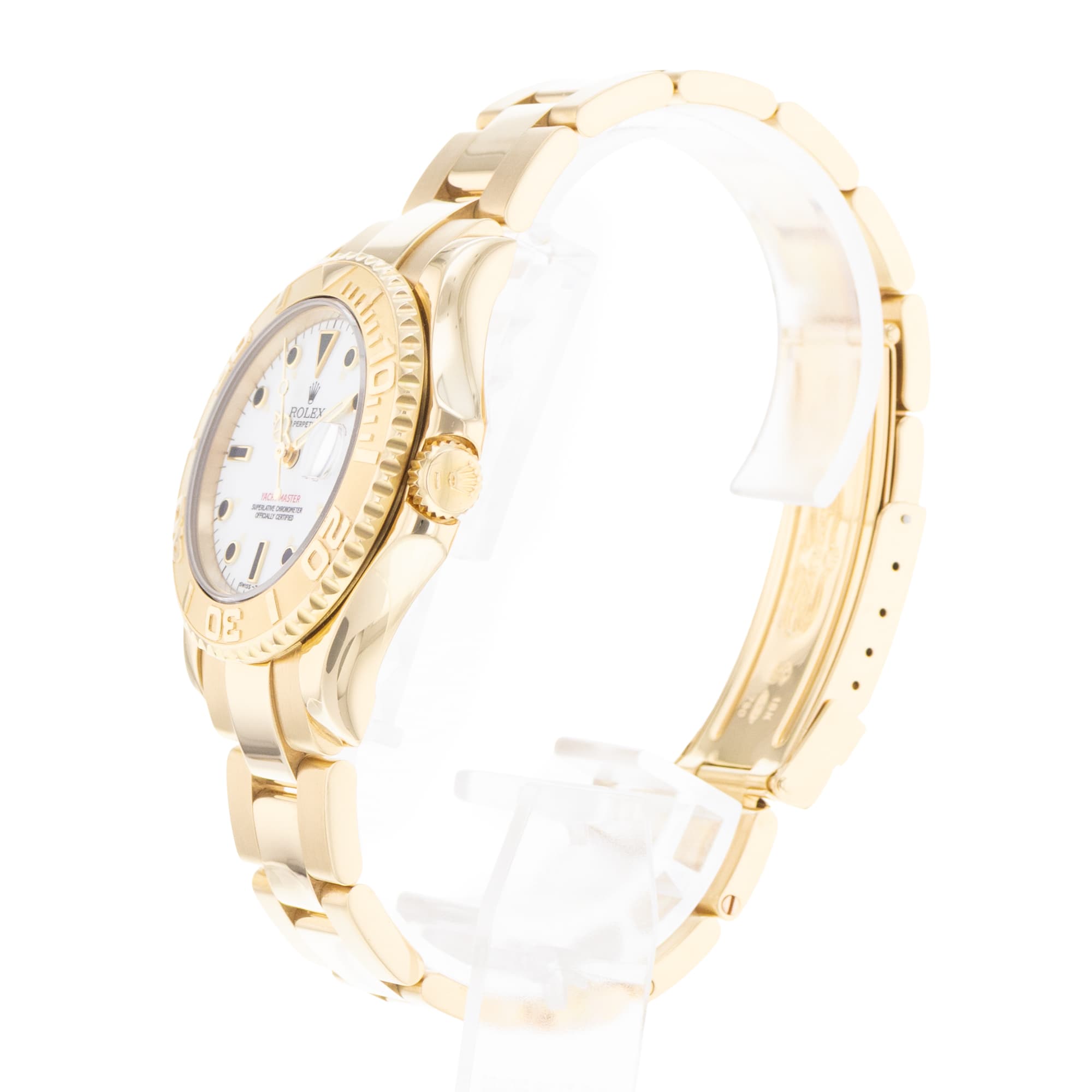 Rolex Yacht-Master 35 68628 Vintage 18k Yellow Gold Automatic Mens Watch