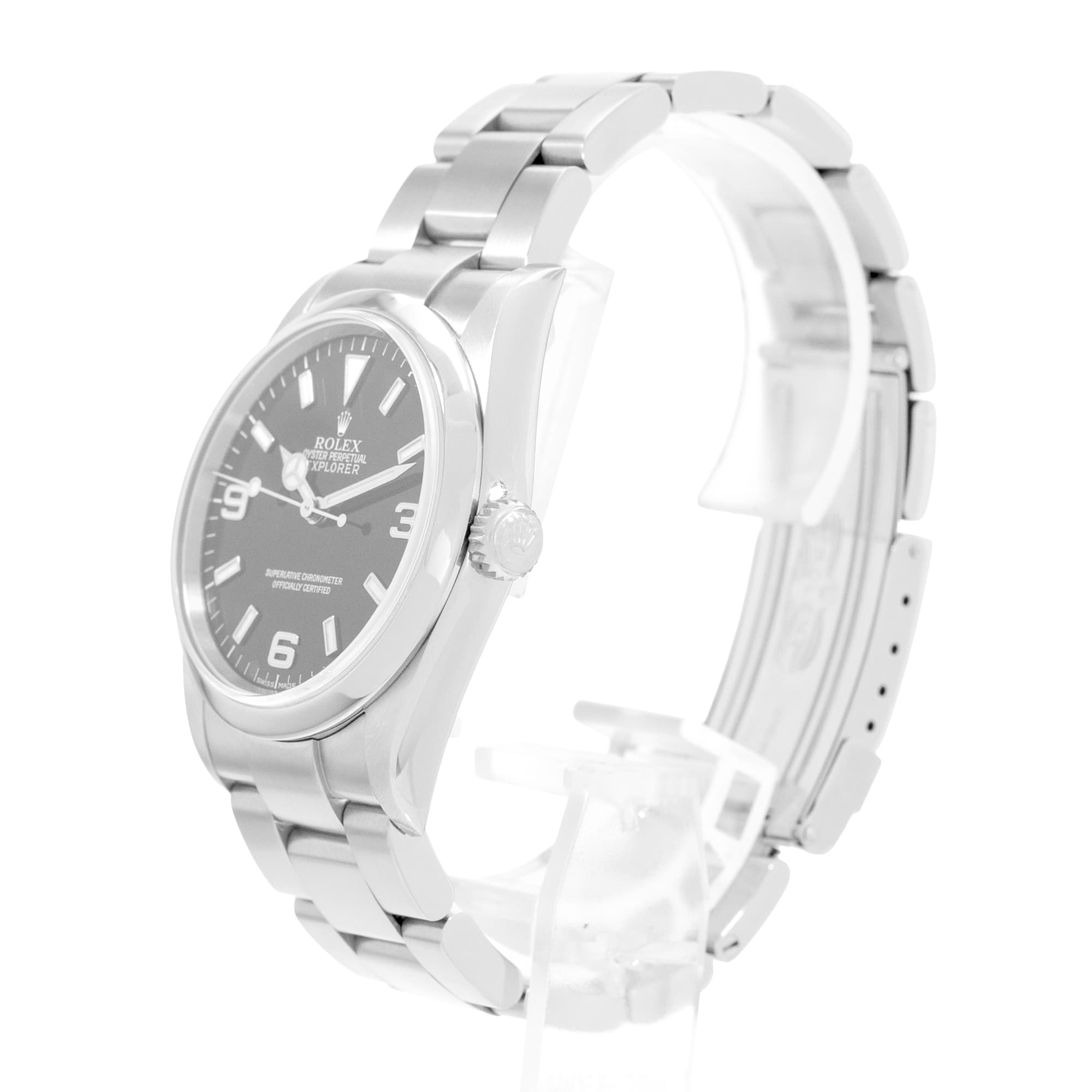Rolex Explorer 36 114270 Black Arabic Dial Steel Automatic Mens Watch