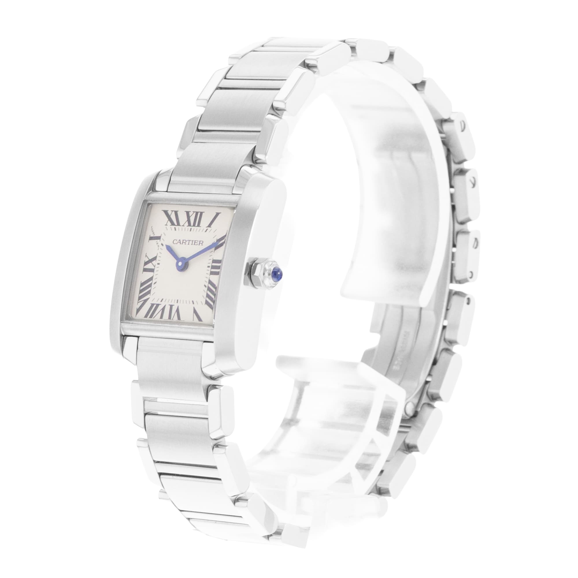 Cartier Tank Francaise W51008Q3 3217 20mm Small Silver Steel Ladies Watch