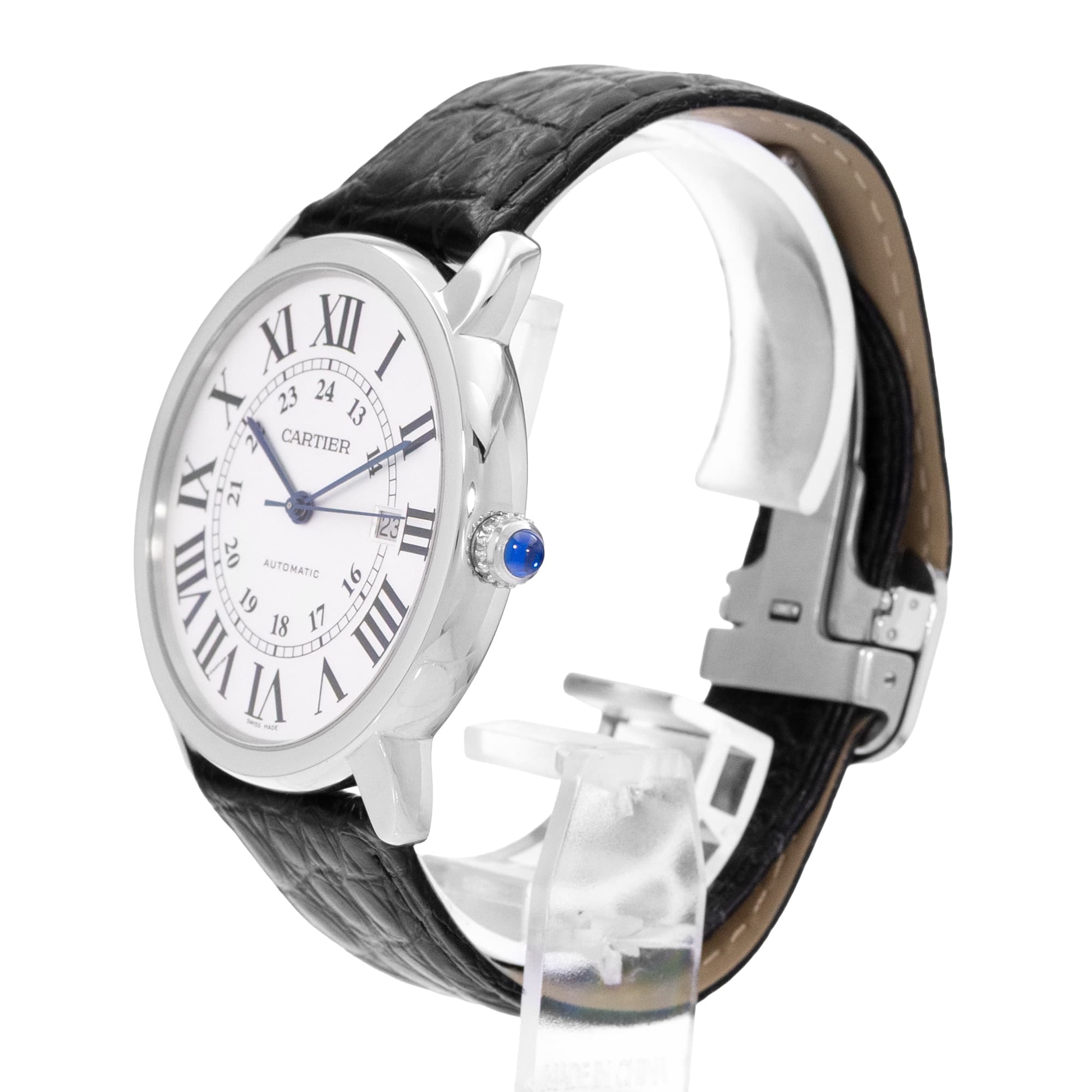 Cartier Ronde Solo de Cartier W6701010 3517 42mm Silver Dial Steel Mens Watch