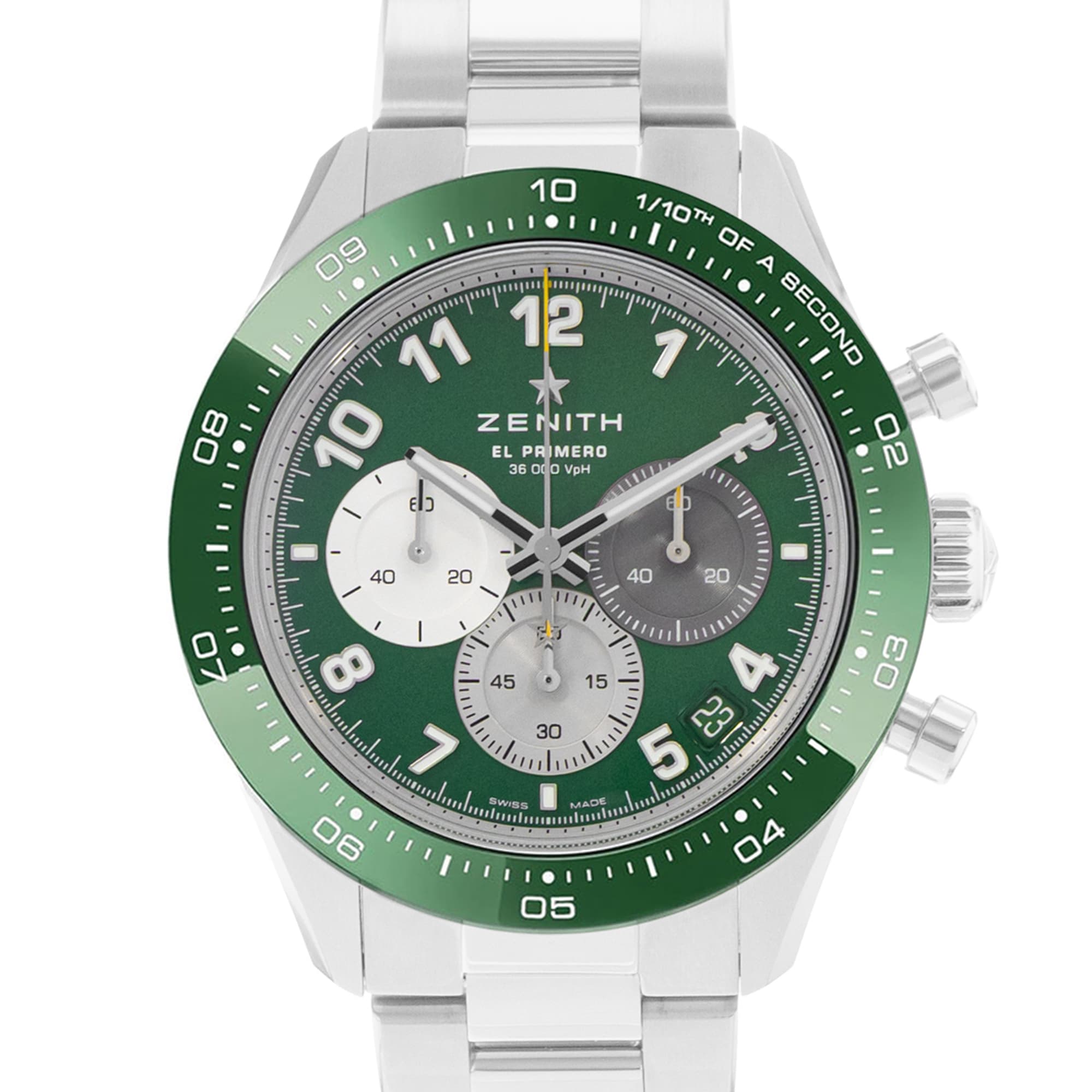 Zenith Chronomaster Sport 03.3117.3600/56.M3100 41mm Green Mens Watch Box Card