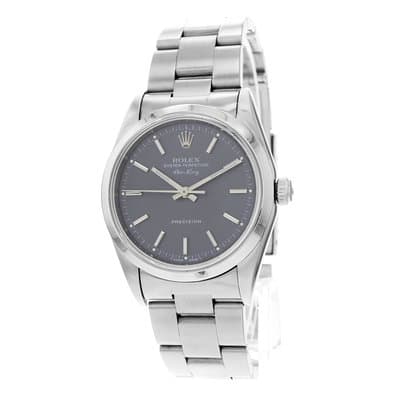 Rolex Air King 14000 Oyster Perpetual Precision Grey Dial 34mm Steel Watch