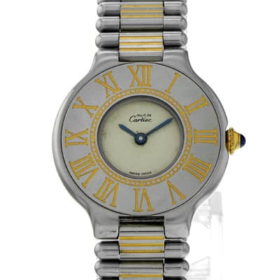 Cartier 21 Must de Cartier 125000P 28mm Gold Plated Watch