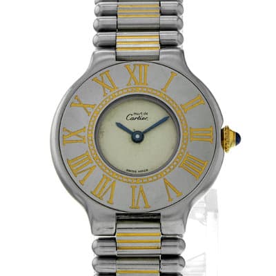Cartier 21 Must de Cartier 9011 28mm Gold Plated Watch