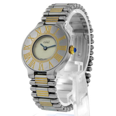 Cartier 21 Must de Cartier 9011 28mm Gold Plated Watch