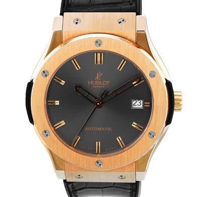 Hublot Classic Fusion 511.PX.7980.LR 45mm 18k Rose Gold Grey Dial Mens Watch