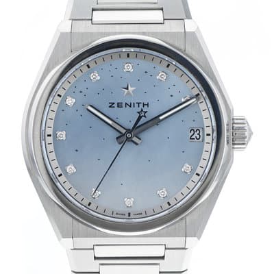 Zenith Defy 03.9200.670/03 36mm Midnight factory diamond MOP mother of pearl BP