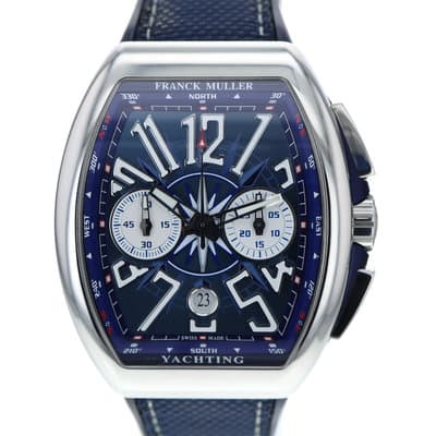Franck Muller Vanguard Yachting V45 CC DT 44mm unworn blue box papers 2021