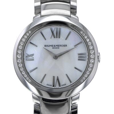 Baume & Mercier Promesse M0A10160 MOP Factory Diamonds Stainless Steel