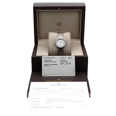 Baume & Mercier Promesse M0A10160 MOP Factory Diamonds Stainless Steel