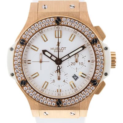 Hublot Big Bang 301.PE.230.RW.114 44mm white Factory diamond bezel rose gold