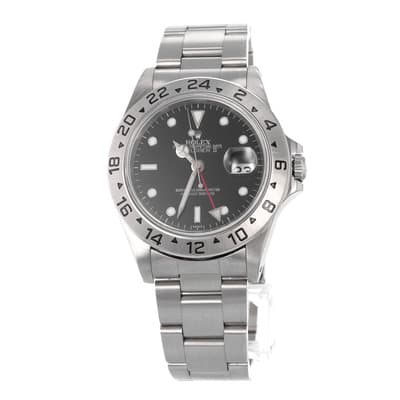 Rolex Explorer II 16570 40mm Black GMT Oyster Mens Watch
