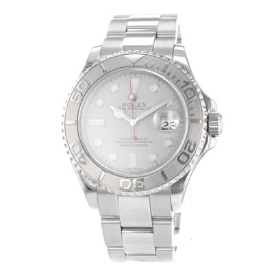 Rolex Yacht-Master 40 16622 Platinum Bezel Steel Oyster Automatic Mens Watch