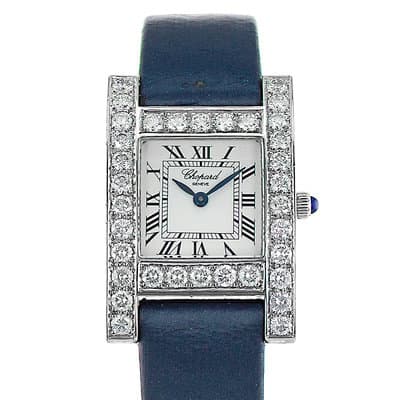Chopard Your Hour 12/7405 White Roman White Gold Diamond Leather Ladies Watch