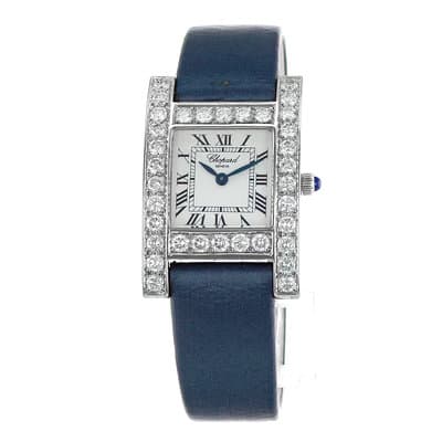 Chopard Your Hour 12/7405 White Roman White Gold Diamond Leather Ladies Watch
