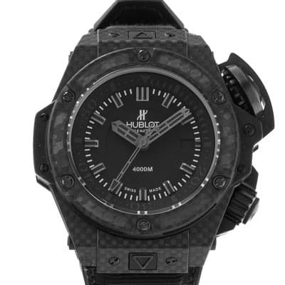 Hublot King Power 731.QX.1140.RX 48MM Black Carbon Rubber Automatic Mens Watch