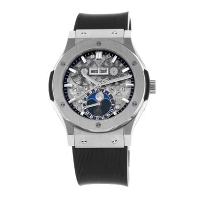 Hublot Classic Fusion Aerofusion 517.NX.0170.LR Moonphase Titanium Mens Watch