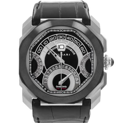 Bvlgari Octo BGO45BSCLDCHQR Retrograde Steel Ceramic Bezel Automatic Mens watch