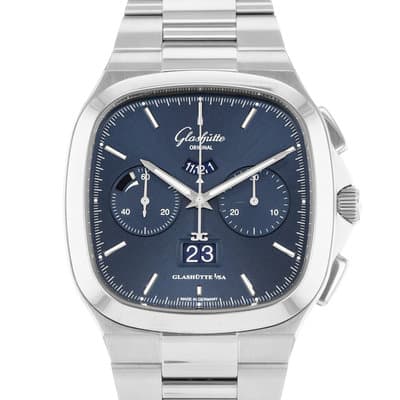Glashutte Original Seventies 1-37-02-08-02-70 Chronograph Panorama Mens Watch
