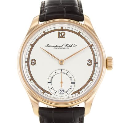 IWC Portuguese Hand-Wound IW510206 43mm 75th Eight Days Rose Gold Mens Watch