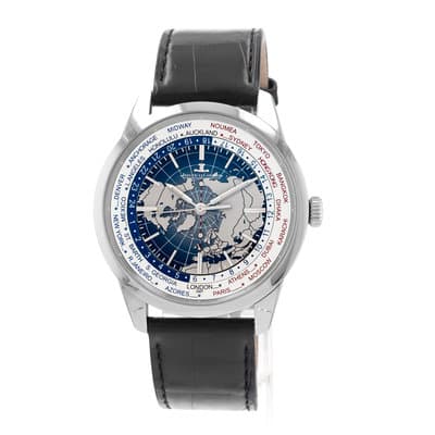 Jaeger-LeCoultre Geophysic Universal Time Q8108420 41mm Blue Steel Mens Watch