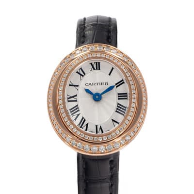 Cartier Hypnose WJHY0003 3908 Diamond Silver Roman Rose Gold Ladies Watch 2016