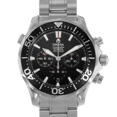 Omega Seamaster Diver 300 M 2594.52 41mm Black Chronograph Steel Mens Watch 2010