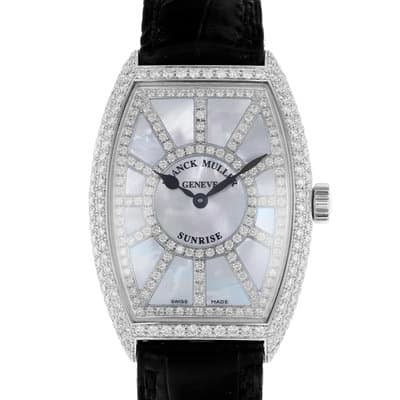 Franck Muller Sunrise 5852 QZ SNR D CD Mother Of Pearl Diamond Ladies Watch 2014