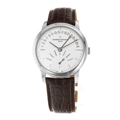 Vacheron Constantin Patrimony 86020/000G-9508 Retrograde White Gold Mens Watch