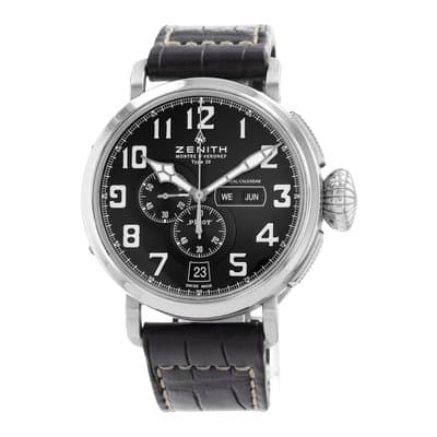 Zenith Pilot Type 20 03.2430.4054/21.C721 Black Annual Calendar Mens Watch