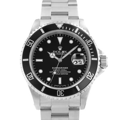 Rolex Submariner 16610 40mm Black Diver Steel Oyster Automatic Mens Watch 1998