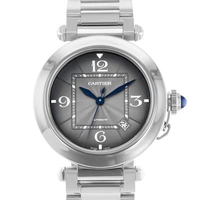 Cartier Pasha WSPA0026 4266 41mm Grey Arabic Steel Automatic Mens Watch 2022