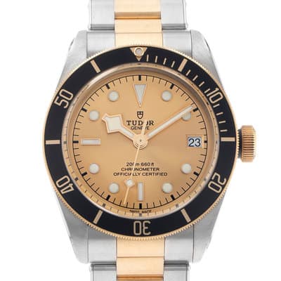 Tudor Black Bay 79733 Champagne 41mm Steel Yellow Gold Automatic Mens Watch
