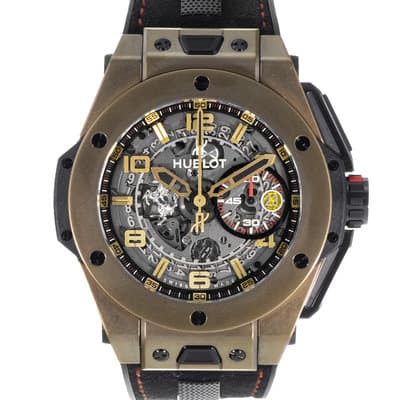 Hublot Big Bang Ferrari 401.MX.0123.VR 45mm Magic Gold Chronograph Mens Watch