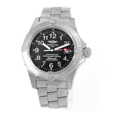 Breitling Avenger Seawolf E17370 44mm Black Titanium Automatic Mens Watch