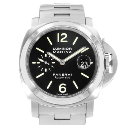 Panerai Luminor Marina PAM 00299 OP6763 44mm Black Steel Automatic Mens Watch