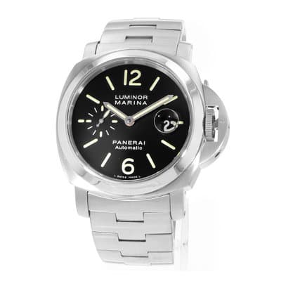Panerai Luminor Marina PAM 00299 OP6763 44mm Black Steel Automatic Mens Watch