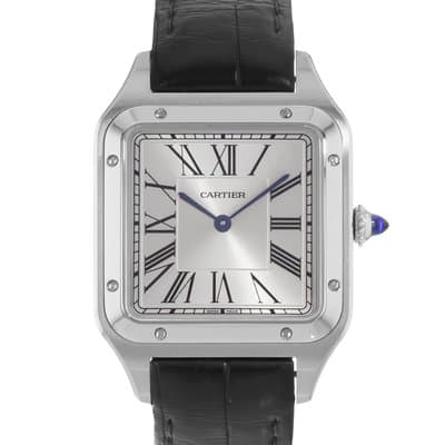 Cartier Santos Dumont WSSA0022 4240 31mm Silver Roman Steel Mens Watch 2021