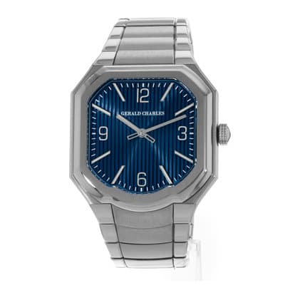 Gerald Charles Masterlink Blue ML1.0-A-01 38mm Steel Automatic Mens Watch 2024