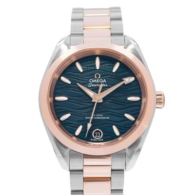 Omega Seamaster Aqua Terra 220.20.34.20.03.001 34mm Blue Steel Ladies Watch 2023