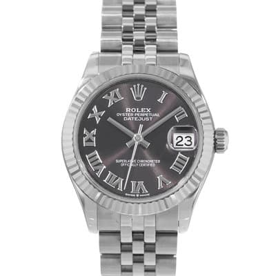 Rolex Datejust 31 278274 Grey Roman Fluted Steel Gold Jubilee Ladies Watch 2020