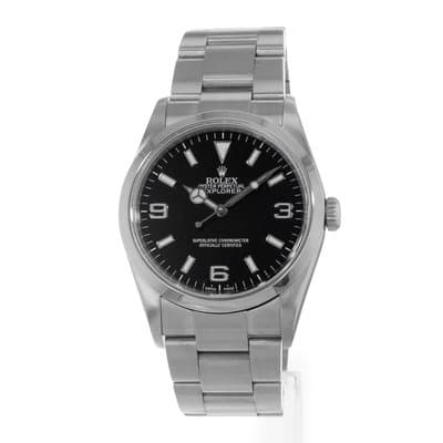 Rolex Explorer 36 114270 Black Arabic Steel Oyster Automatic Mens Watch 2006
