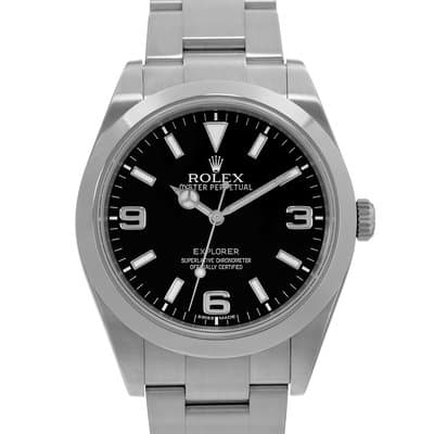 Rolex Explorer 39 214270 Black Arabic Steel Oyster Automatic Mens Watch 2018
