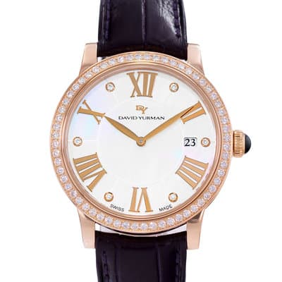 David Yurman Classic Quartz T726-M-A Mother of Pearl Rose Gold Diamond Watch